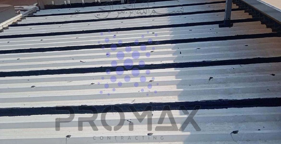 Dubai Police - metal roof waterproofing project by Promax in Dubai, UAE